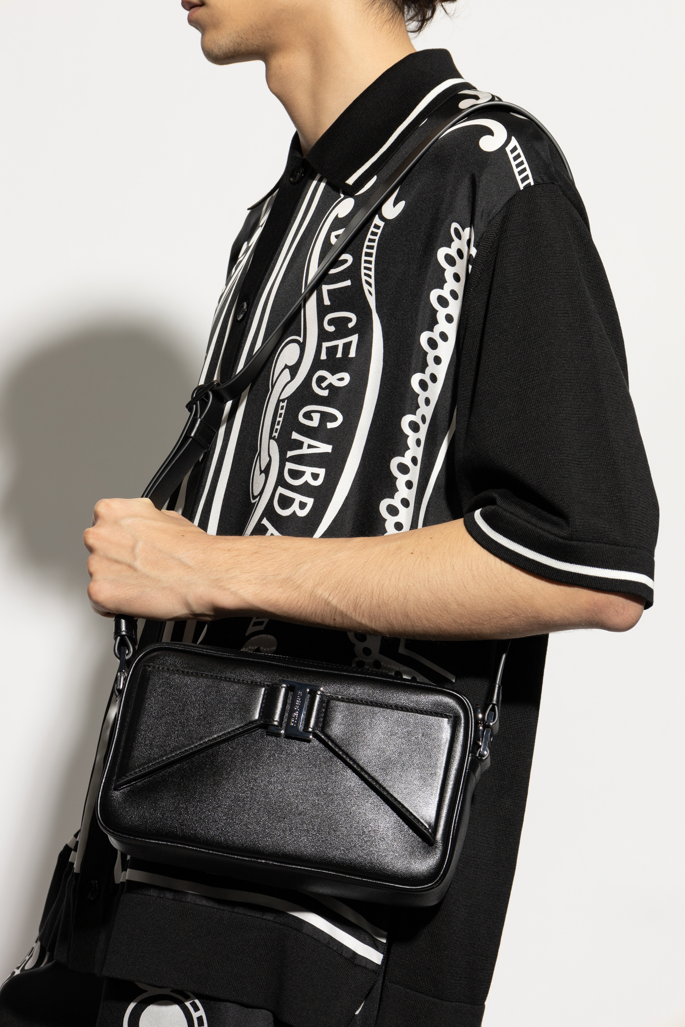 Dolce&Gabbana✨ショルダーバッグ オールレザー 黒